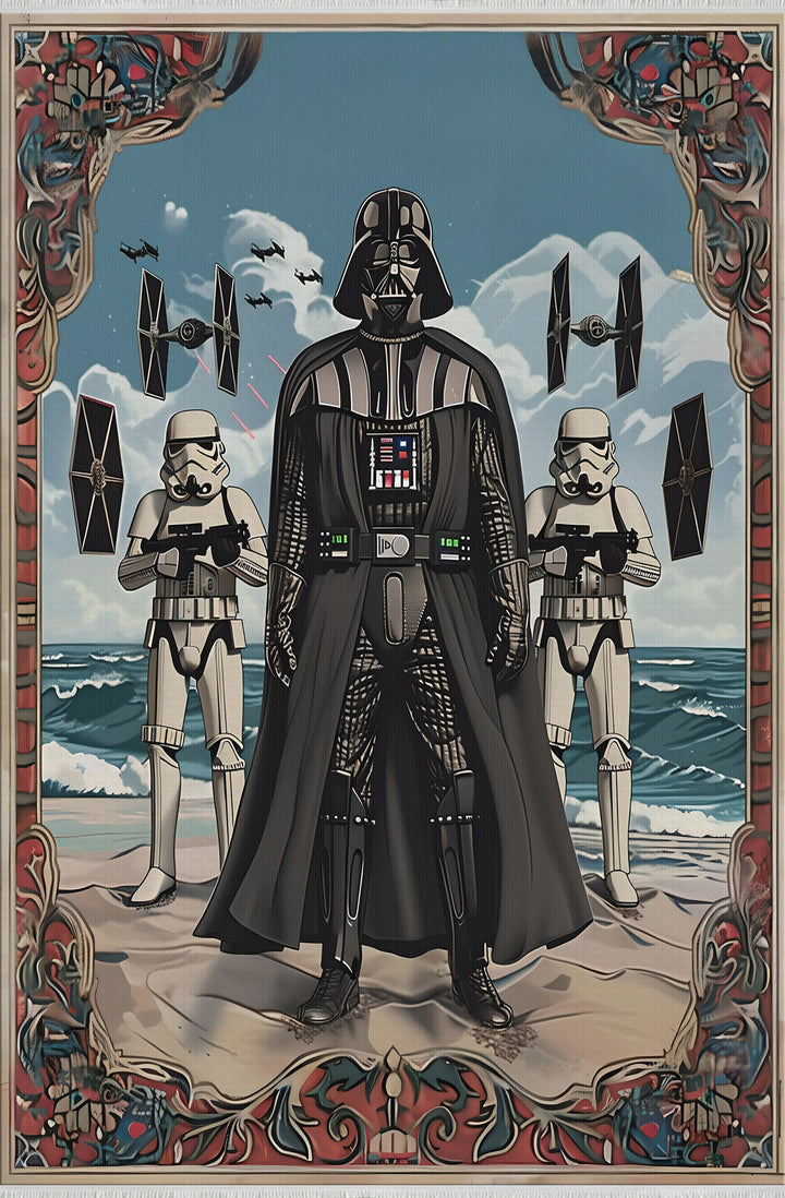 Okyanus Kıyısı - Darth Vader Motifli Ve Mavi Dalgalar